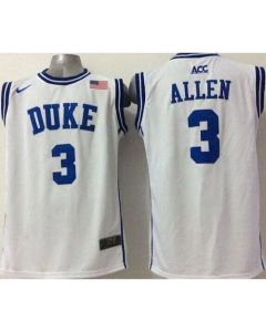 Blue Devils #3 Grayson Allen White Basketball Stitched NCAA Jersey