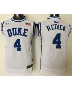 Blue Devils #4 J.J. Redick White Basketball New Stitched NCAA Jersey