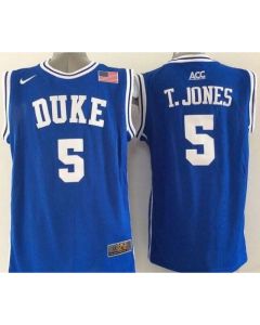 Blue Devils #5 Tyus Jones Blue Basketball New Stitched NCAA Jersey