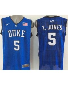 Blue Devils #5 Tyus Jones Royal Blue Basketball New Stitched NCAA Jersey