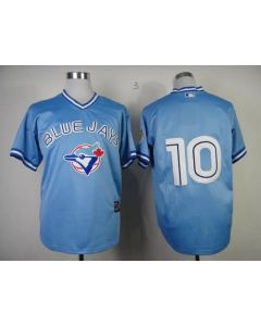 Blue Jays #10 Edwin Encarnacion Blue Stitched MLB Jersey