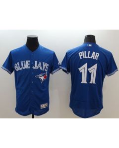 Blue Jays #11 Kevin Pillar Blue Flexbase Authentic Collection Stitched MLB Jersey