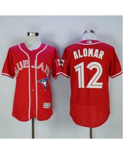 Blue Jays #12 Roberto Alomar Red Flexbase Authentic Collection Canada Day Stitched MLB Jersey