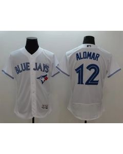 Blue Jays #12 Roberto Alomar White Flexbase Authentic Collection Stitched MLB Jersey