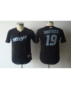 Blue Jays #19 Jose Bautista Black Cool Base Stitched Youth MLB Jersey