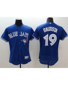 Blue Jays #19 Jose Bautista Blue Flexbase Authentic Collection Stitched MLB Jersey