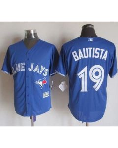 Blue Jays #19 Jose Bautista Blue New Cool Base Stitched MLB Jersey