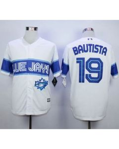 Blue Jays #19 Jose Bautista White Exclusive New Cool Base Stitched MLB Jersey