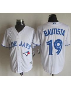 Blue Jays #19 Jose Bautista White New Cool Base Stitched MLB Jersey