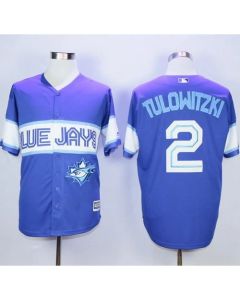 Blue Jays #2 Troy Tulowitzki Blue Exclusive New Cool Base Stitched MLB Jersey