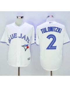 Blue Jays #2 Troy Tulowitzki White New Cool Base 40th Anniversary Stitched MLB Jersey