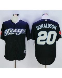 Blue Jays #20 Josh Donaldson Black New Cool Base Stitched MLB Jersey