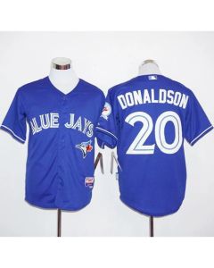 Blue Jays #20 Josh Donaldson Blue Alternate Cool Base Stitched MLB Jersey