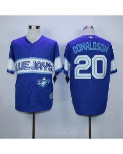 Blue Jays #20 Josh Donaldson Blue Exclusive New Cool Base Stitched MLB Jersey