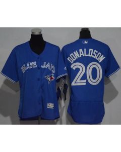 Blue Jays #20 Josh Donaldson Blue Flexbase Authentic Women's Stitched MLB Jersey
