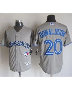 Blue Jays #20 Josh Donaldson Grey New Cool Base Stitched MLB Jersey
