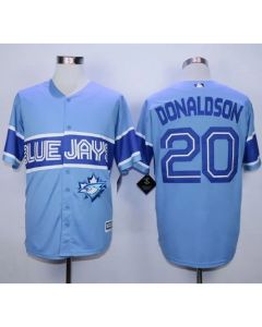 Blue Jays #20 Josh Donaldson Light Blue Exclusive New Cool Base Stitched MLB Jersey