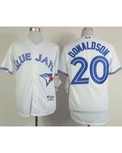 Blue Jays #20 Josh Donaldson White Home Cool Base Stitched MLB Jersey