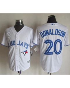 Blue Jays #20 Josh Donaldson White New Cool Base Stitched MLB Jersey