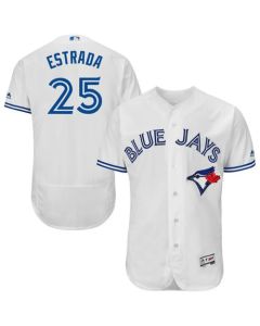 Blue Jays #25 Marco Estrada White Flexbase Authentic Collection Stitched MLB Jersey