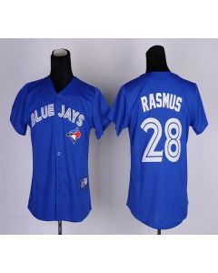 Blue Jays #28 Colby Rasmus Blue Women's Fashion Stitched MLB Jersey