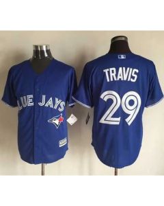 Blue Jays #29 Devon Travis Blue New Cool Base Stitched MLB Jersey