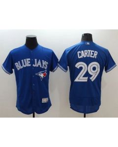 Blue Jays #29 Joe Carter Blue Flexbase Authentic Collection Stitched MLB Jersey