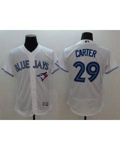 Blue Jays #29 Joe Carter White Flexbase Authentic Collection Stitched MLB Jersey