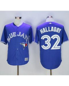 Blue Jays #32 Roy Halladay Blue New Cool Base Stitched MLB Jersey
