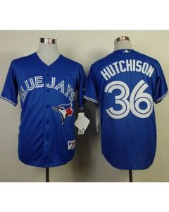 Blue Jays #36 Drew Hutchison Blue Cool Base Stitched MLB Jersey