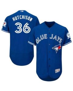 Blue Jays #36 Drew Hutchison Blue Flexbase Authentic Collection Stitched MLB Jersey