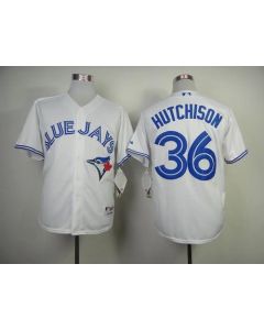 Blue Jays #36 Drew Hutchison White Cool Base Stitched MLB Jersey
