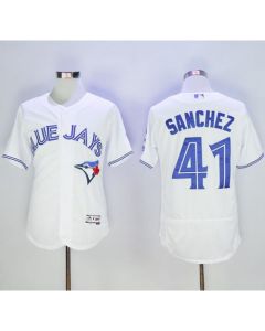 Blue Jays #41 Aaron Sanchez White Flexbase Authentic Collection Stitched MLB Jersey