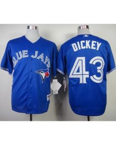 Blue Jays #43 R.A. Dickey Blue Alternate Cool Base Stitched MLB Jersey