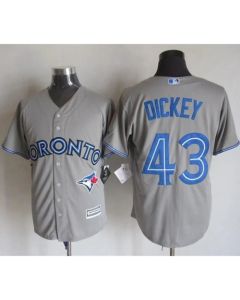 Blue Jays #43 R.A. Dickey Grey New Cool Base Stitched MLB Jersey