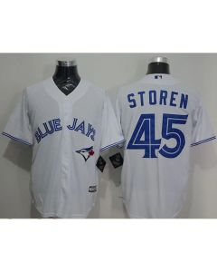 Blue Jays #45 Drew Storen White New Cool Base Stitched MLB Jersey