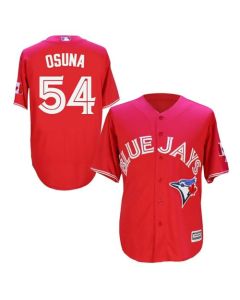 Blue Jays #54 Roberto Osuna Red New Cool Base Canada Day Stitched MLB Jersey