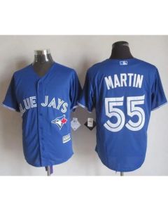 Blue Jays #55 Russell Martin Blue New Cool Base Stitched MLB Jersey