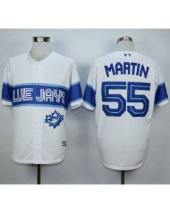 Blue Jays #55 Russell Martin White Exclusive New Cool Base Stitched MLB Jersey