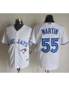 Blue Jays #55 Russell Martin White New Cool Base Stitched MLB Jersey