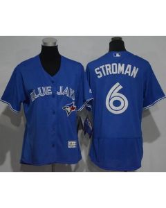 Blue Jays #6 Marcus Stroman Blue Flexbase Authentic Women's Stitched MLB Jersey
