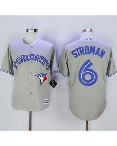 Blue Jays #6 Marcus Stroman Grey New Cool Base Stitched MLB Jersey