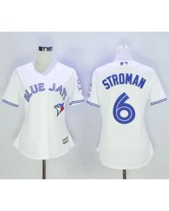 Blue Jays #6 Marcus Stroman White Women's Home Stitched MLB Jersey