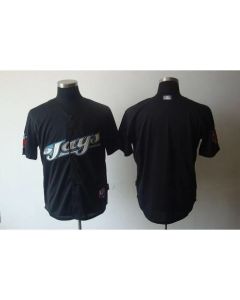 Blue Jays Blank Black Cool Base Stitched MLB Jersey