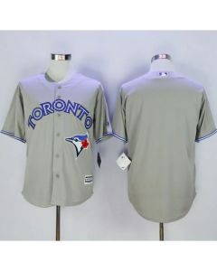 Blue Jays Blank Grey New Cool Base Stitched MLB Jersey