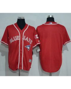 Blue Jays Blank Red New Cool Base Canada Day Stitched MLB Jersey