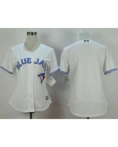 Blue Jays Blank White Women's Fashion Stitched MLB Jersey