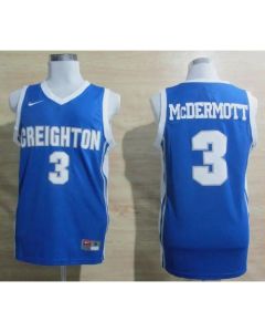 Bluejays #3 Doug McDermott Light Blue Basketball Stitched NCAA Jersey