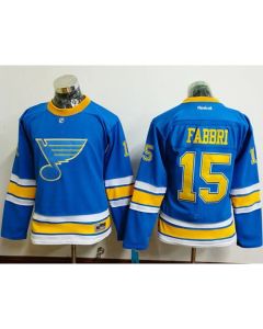 Blues #15 Robby Fabbri Light Blue 2017 Winter Classic Women's Stitched NHL Jersey