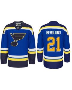 Blues #21 Patrik Berglund Light Blue Home Stitched NHL Jersey